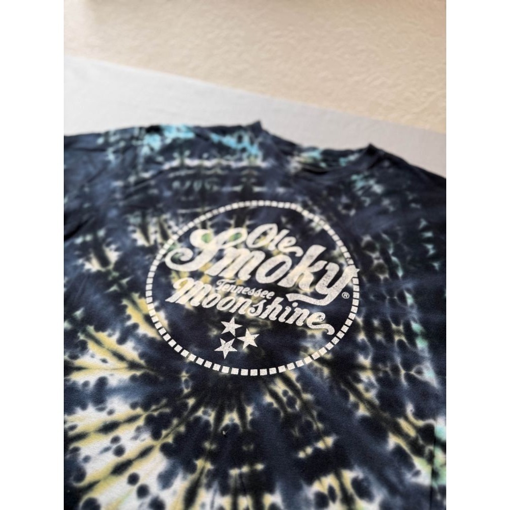 Large Ole Smoky Moonshine Tennessee Moonshine Tie-Dye T-Shirt
